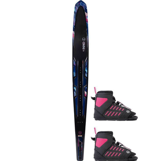 HO Women's Carbon Omni Water Ski w/ Double FreeMax Bindings - 2021