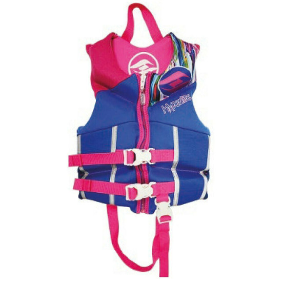 Hyperlite Girl's Child Life Jacket - Blue / Pink