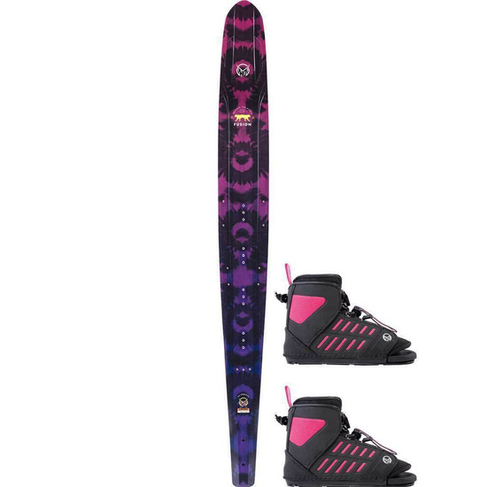 HO Women's Fusion Freeride Water Ski w/ Double Women's FreeMax - 2020