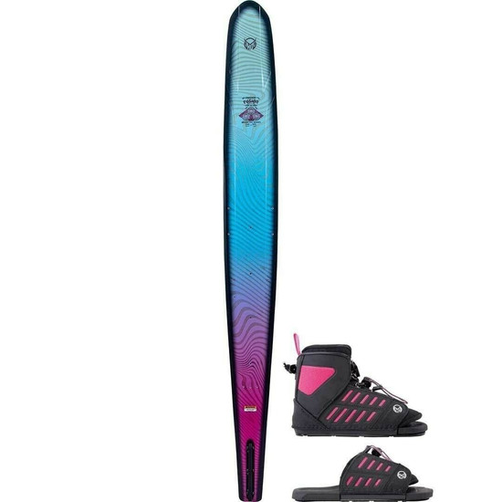 HO Women's Fusion Freeride Water Ski w/ Women's FreeMAX RTP - 2021
