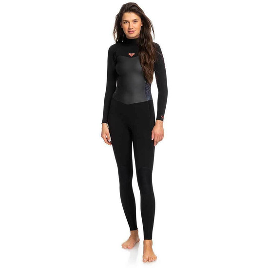 Roxy 4/3mm Syncro Series GBS Wetsuit - BLK/GUN