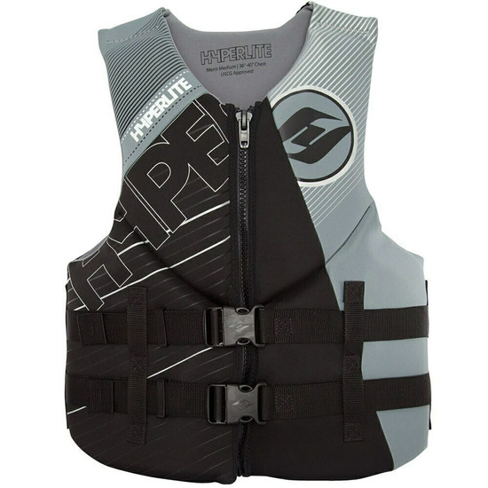 Hyperlite Indy Life Jacket Grey - Front