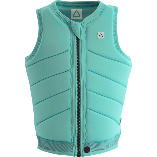 Follow Primary Ladies Comp Vest - Aqua Front