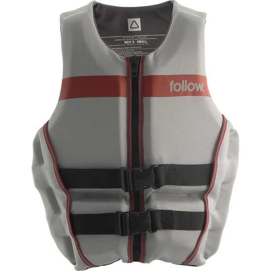 Follow Tact Men's Life Jacket - Grey - Front View