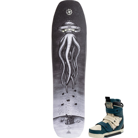 Slingshot Space Raider Wakeboard Package W/ KTV Boots - 2022