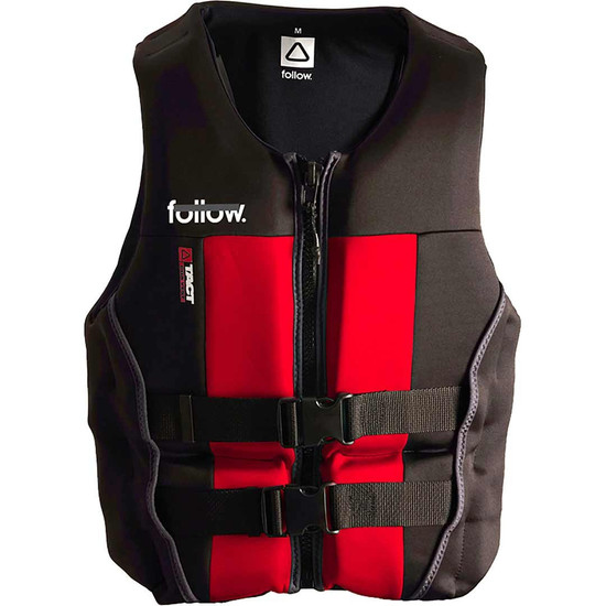 Follow Tact Men's Life Jacket - Black/Red Front