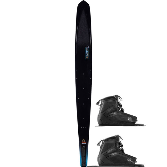 HO Carbon Omni Water Ski w/ Double Stance 110 Bindings - 2023