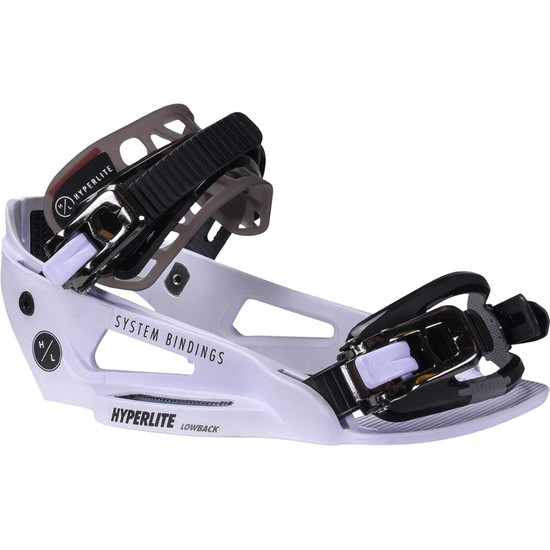 Hyperlite System Lowback Wakeboard Binding White - 2024