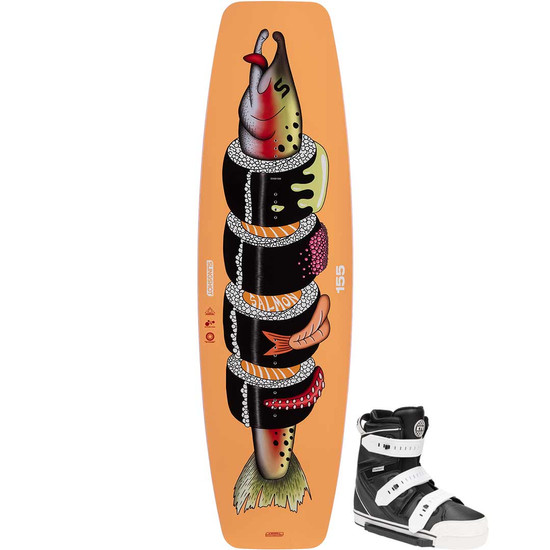 Slingshot Salmon Wakeboard Package w/ KTV Boots - 2024