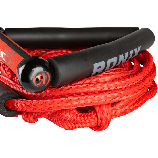 Ronix Stretch Surf - 10 in. Handle - w/25 ft. 4-Sect. Rope - Crimson ...