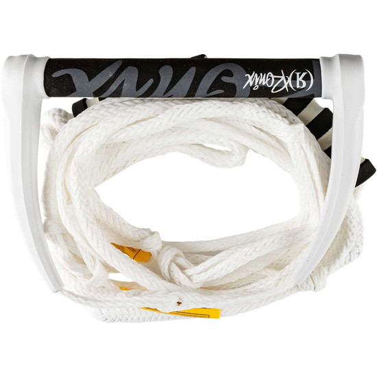 Ronix Silicone Stretch Surf - 11 in. Handle w/25 ft. 4-Sect. PE Rope - White