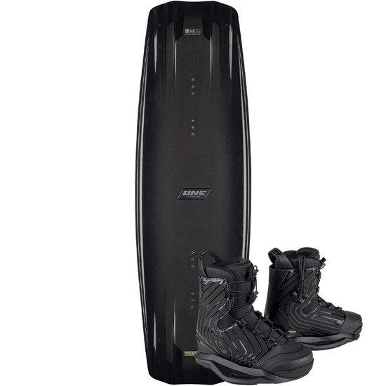 Ronix One Legacy Core Wakeboard w/ One Boots - Gloss Midnight