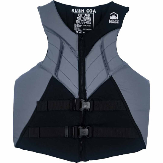 Liquid Force Rush CGA Life Jacket - Black/Grey - Front