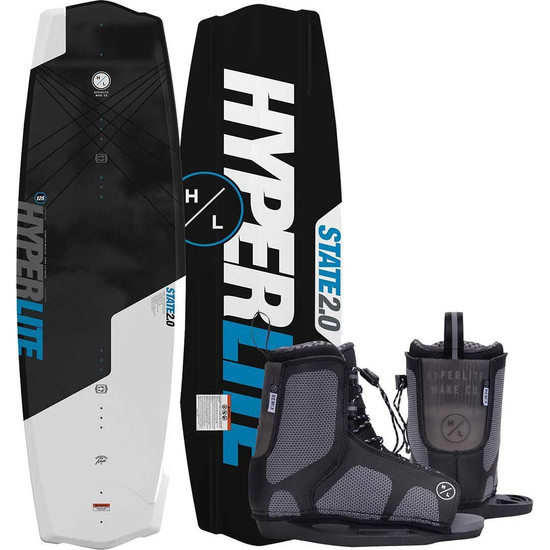 Hyperlite State Jr. 125 Wakeboard w/ Remix Jr. Kids Boots - 2026