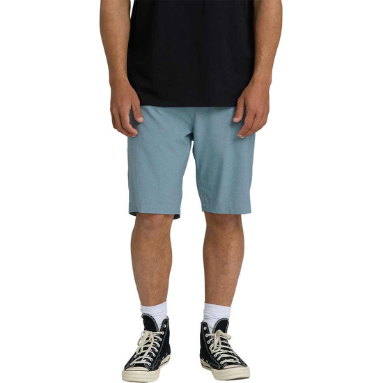 Billabong Crossfire Submersible 19" Hybrid Shorts - Blue Fog - Front