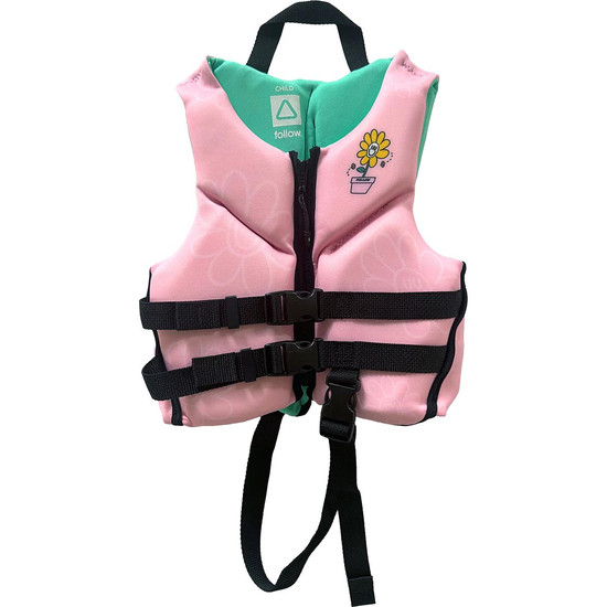 Follow Grommy CGA Child Life Jacket - Pink - Front