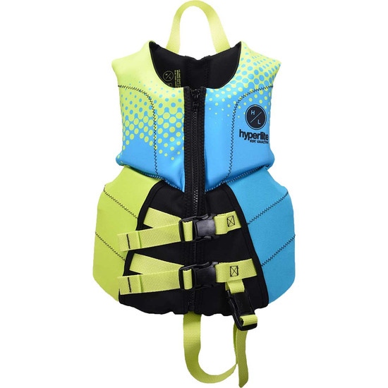 Hyperlite Boy's Child Elite Vest - Blue/Green - Front