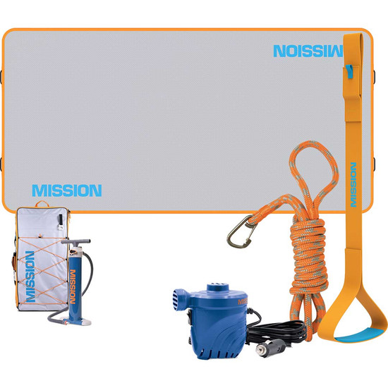 Mission Reef Inflatable Water Mat - 6'6"x13'x4" - Bundle