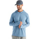 Free Fly Men's Clearwater Hoodie - Blue Fog - Front