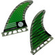 Hyperlite 4.5" Riot Carbon Wakesurf Fin Set - Pair