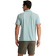 Free Fly Men's Bamboo Flex Polo II Tee - Heather Ocean Mist - Back View