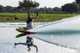 HO Omni Ultra Slalom Water Ski - White - In Action