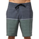 O'neill Hyperfreak Mysto Block Scallop 19" Boardshorts - Dark Olive - Front