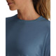 Free Fly Women's Bamboo Shade Crossover Long Sleeve - Pacific Blue