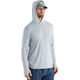Free Fly Men's Bamboo Shade Hoodie - Heather Aspen Grey - Front Angle