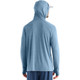 Free Fly Men's Bamboo Shade Hoodie - Heather Slate Blue - Back