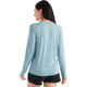 Free Fly Women's Bamboo Shade Long Sleeve II - Ocean Mist - Back
