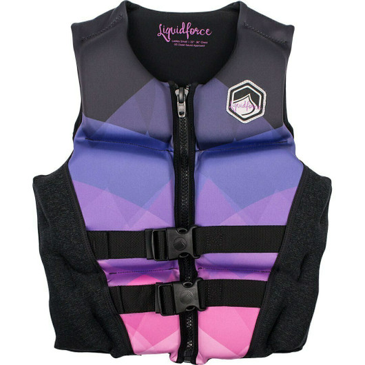 Liquid Force Diva Women's Life Jacket - Black/Purple | WakeHouse.com