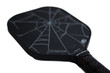 Arachne wide body lightweight raw carbon fiber pickleball paddle with 15mm polymer honeycomb core and "carbon cloth" friction technology