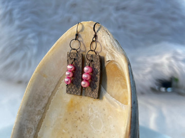 Pink Stack Earrings