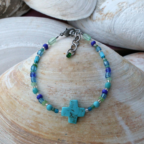 Turquoise Cross Bracelet Turquoise Cross Bracelet
