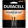 Duracell Coppertop AAA Alkaline Batteries 1.5 Volt - 2 ct Thumbnail Image
