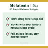 Nature's Bounty Melatonin 5 mg Super Strength- 90 Softgels Thumbnail Image