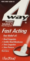4 Way Fast Acting Nasal Spray - 1 oz Thumbnail Image