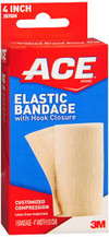 Ace Elastic Bandage with Hook Closure 4 Inch - #207604 Thumbnail Image