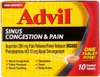 Advil Congestion Relief, Non Drowsy - 10 Coated Tablets Thumbnail Image