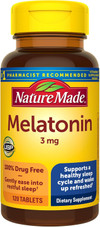 Nature Made Melatonin Tablets - 3mg - 120 ct Thumbnail Image