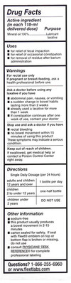 Fleet Mineral Oil Enema, Latex Free - 4.5 fl oz Thumbnail Image