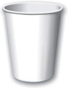 Solid Color Hot/Cold Cups, White, 9 oz - 1 Pkg Thumbnail Image