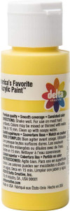 Ceramcoat Acrylic Paint, Bright Yellow, 2 oz - 1 Pkg Thumbnail Image