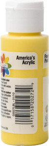 Ceramcoat Acrylic Paint, Bright Yellow, 2 oz - 1 Pkg Thumbnail Image