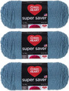 E300 Super Saver Yarn, Country Blue, 7 oz - 3 Packs Thumbnail Image