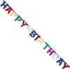 Deluxe Happy Birthday Banner Decoration, 4.5" - 1 Pkg Thumbnail Image