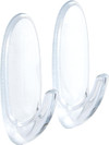 Command Adhesive Medium Hook, Clear, Medium - 1 Pkg Thumbnail Image