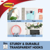Command Adhesive Medium Hook, Clear, Medium - 1 Pkg Thumbnail Image