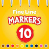 Coloring & Drawing Marker-Classic Colors 10Ct, Thin Line - 1 Pkg Thumbnail Image